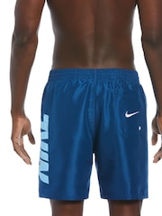 Nike Blue 7Inch Volley Swim Shorts - Image 2 of 7