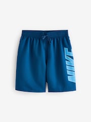 Nike Blue 7Inch Volley Swim Shorts - Image 6 of 7