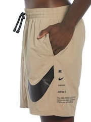 Nike Natural Graphic Swoosh 7 Inch Volley Swim Shorts - Image 6 of 8