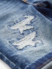 Blue Distress Denim Shorts (3-16yrs) - Image 3 of 4
