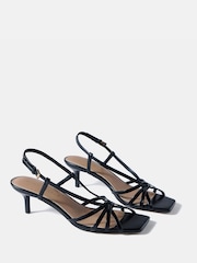 Mint Velvet Black Marcie Knot Heels - Image 2 of 4
