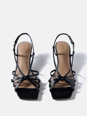 Mint Velvet Black Marcie Knot Heels - Image 3 of 4