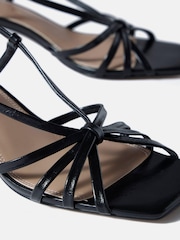 Mint Velvet Black Marcie Knot Heels - Image 4 of 4