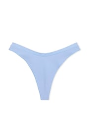 Victoria's Secret PINK Harbor Blue Thong Seamless Lace Back Knickers - Image 3 of 3