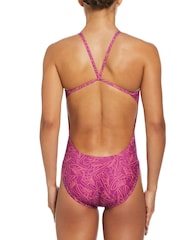Nike Pink Hydrostrong Muti Print Swimsuit - Image 2 of 7