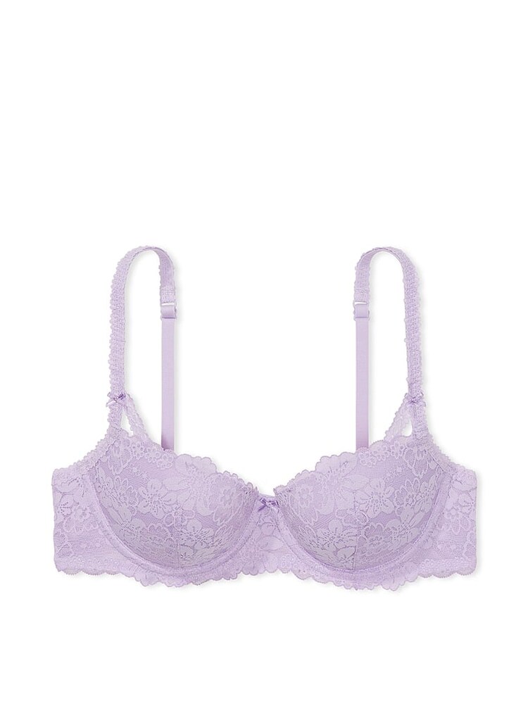 Victoria's Secret PINK Pastel Lilac Purple Lace Balcony Lace Bra - Image 3 of 3
