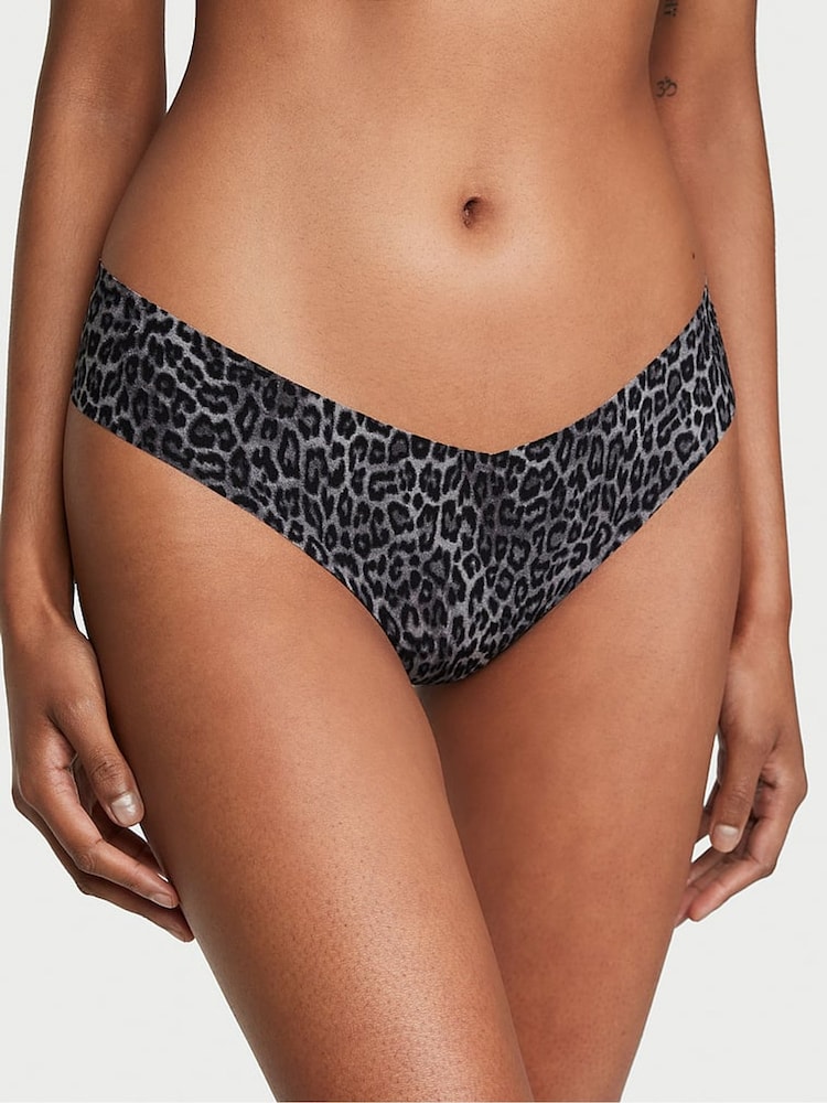 Victoria's Secret Black Basic Animal Instincts Thong Knickers - Image 1 of 3