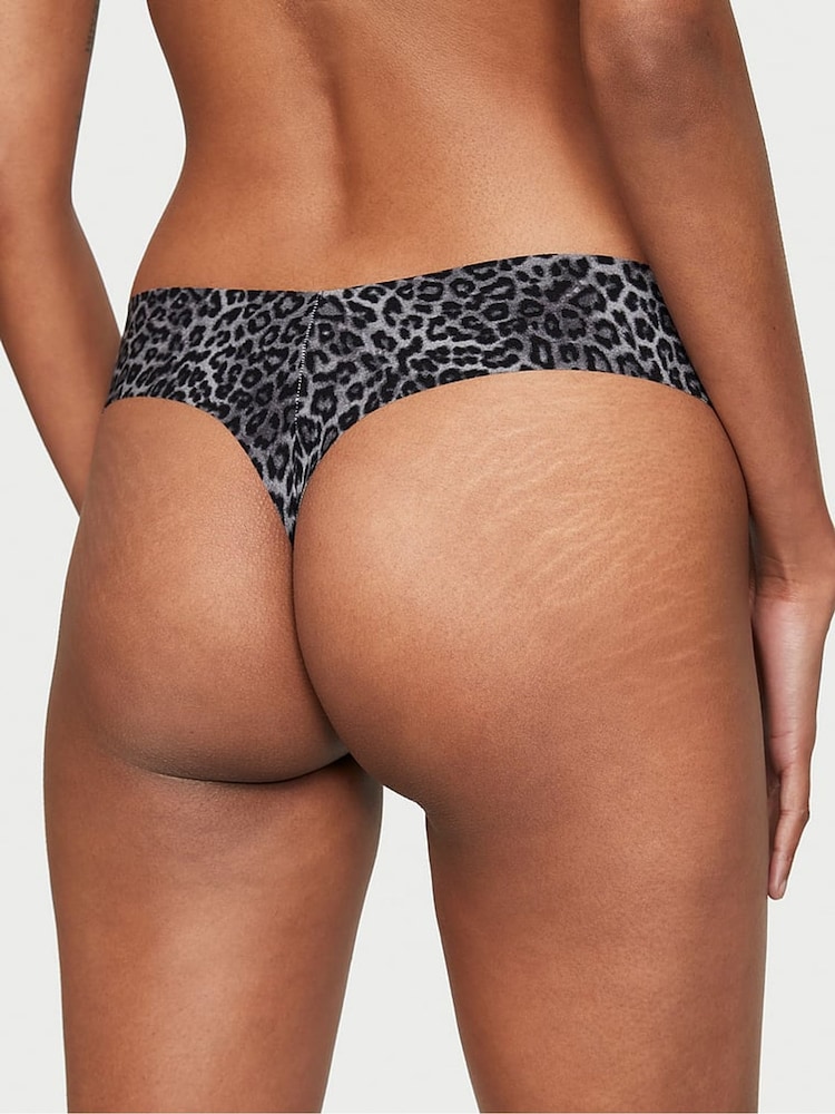 Victoria's Secret Black Basic Animal Instincts Thong Knickers - Image 2 of 3