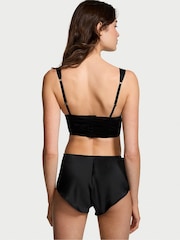 Victoria's Secret Black Satin Corset Cami Set - Image 2 of 3