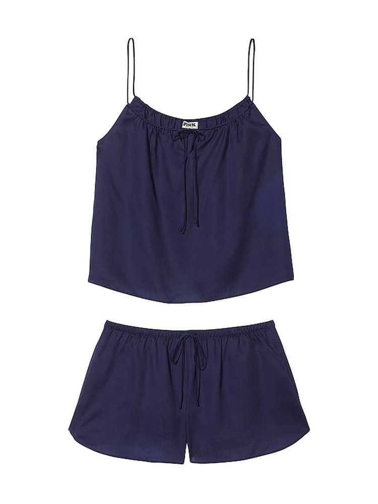 Victoria's Secret PINK Midnight Navy Blue TENCEL™ Cami Sleep Set - Image 3 of 3