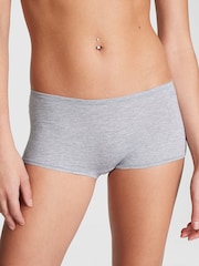 Victoria's Secret PINK Grey Heather Cotton Boyshort Knickers - Image 1 of 3