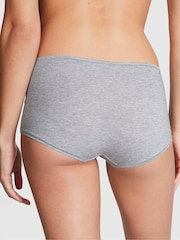 Victoria's Secret PINK Grey Heather Cotton Boyshort Knickers - Image 2 of 3