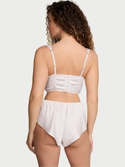 Victoria's Secret Coconut White Satin Corset Cami Set - Image 2 of 3