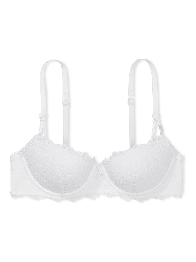 Victoria's Secret PINK Optic White Lace Balcony Eyelet Bra - Image 3 of 3