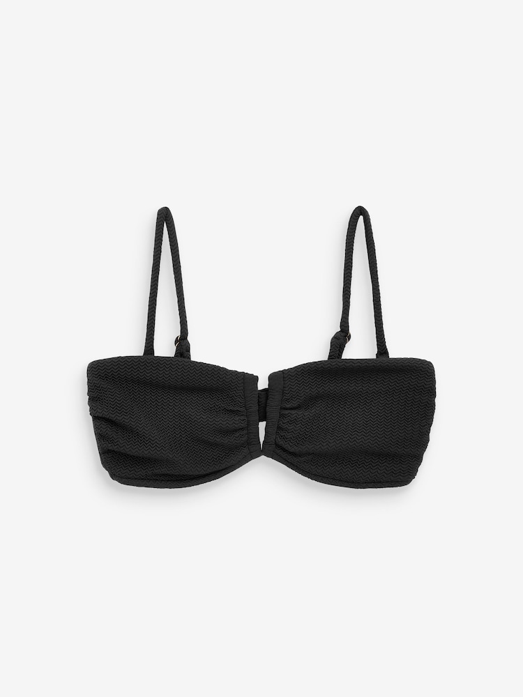 Seafolly Sea Dive DD “U” Tube Black Bikini Top - Image 6 of 6