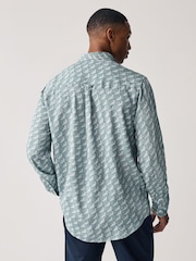 Blue Long Sleeve Printed Shirt - Image 3 of 8