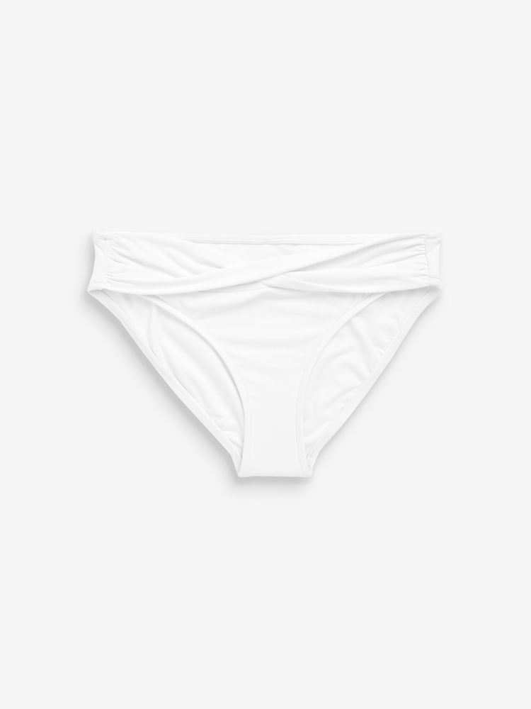 Seafolly Twist Band Mini Hipster White Bikini Bottoms - Image 5 of 5