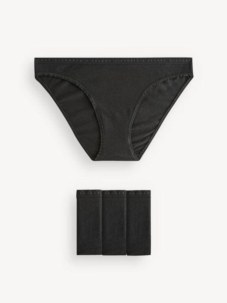 Zwart - Victoria's Secret set van 4 slips met logo - Image 1 of 5