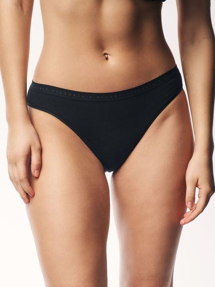 Zwart - Victoria's Secret set van 4 slips met logo - Image 2 of 5