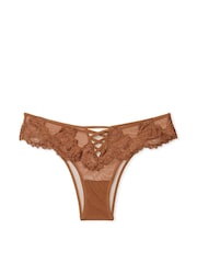 Victoria's Secret Caramel Nude Brazilian Embroidered Knickers - Image 3 of 3