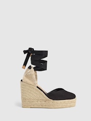 Castaner Chiara Wedge Black Espadrilles - Image 1 of 6