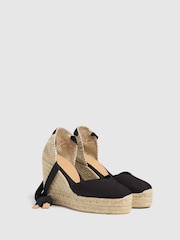 Castaner Chiara Wedge Black Espadrilles - Image 2 of 6
