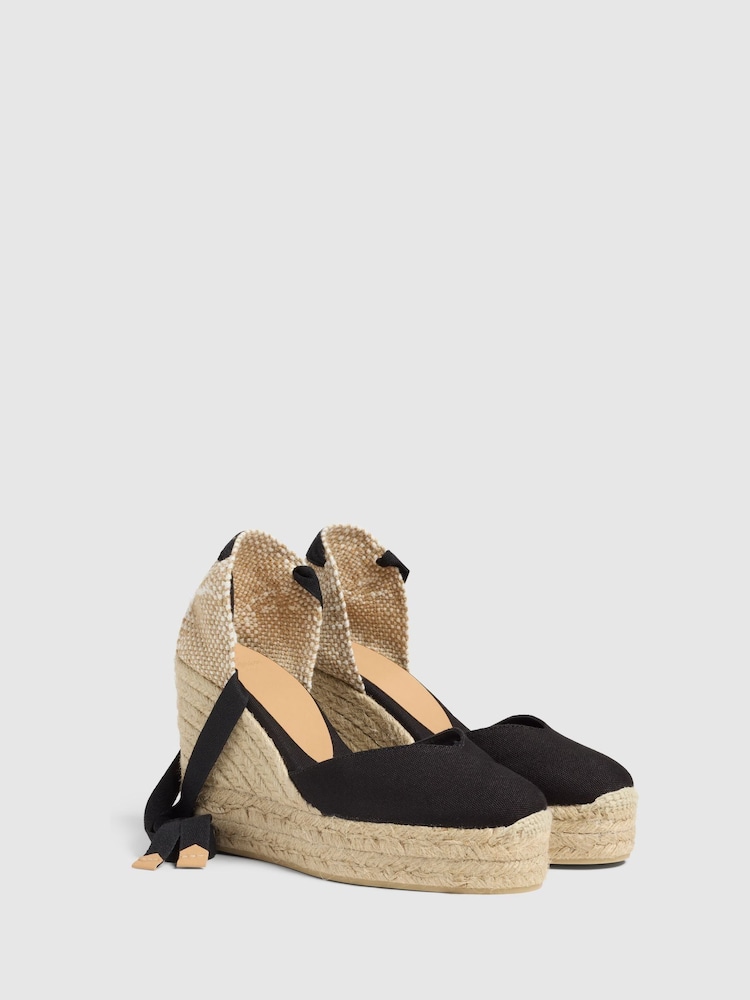 Castaner Chiara Wedge Black Espadrilles - Image 2 of 6