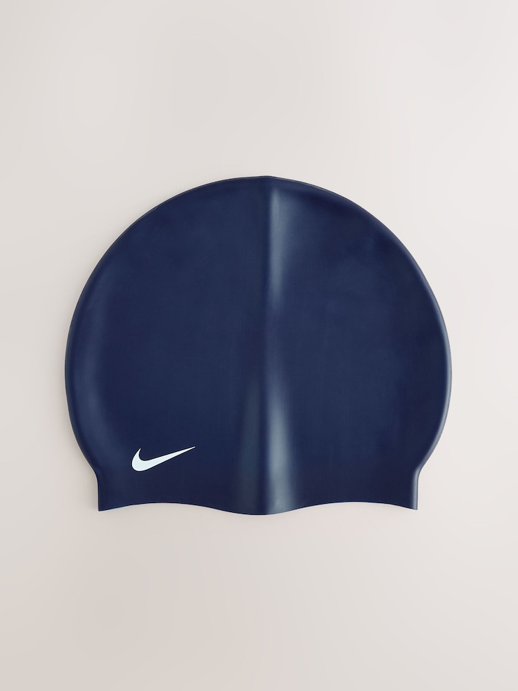 Nike Black Solid Silicone Swimming Cap - Image 1 of 1