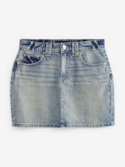 Tinted 100% Cotton Vintage Denim Mini Skirt - Image 5 of 6