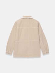 Mint Velvet Natural Washed Lace Trim Shacket - Image 4 of 4