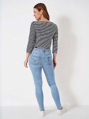 Crew Clothing Blue Skinny Jeans - Image 2 of 4