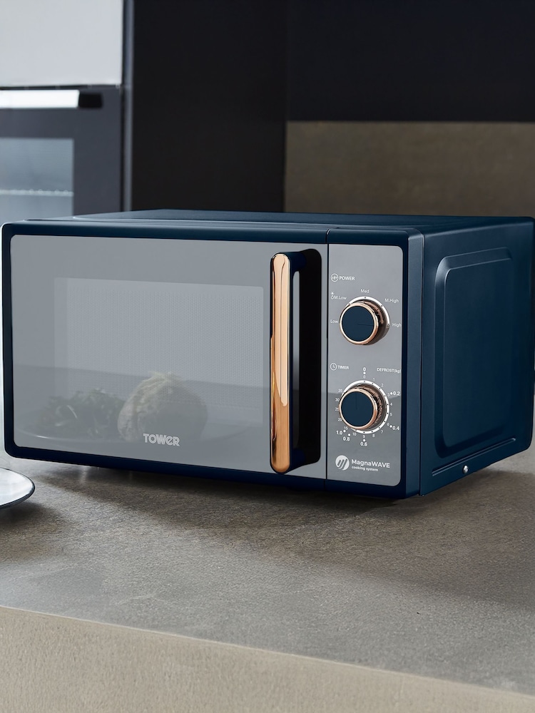 Tower Blue Cavaletto 20L Manual Microwave - Image 1 of 8