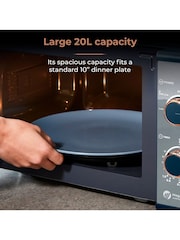 Tower Blue Cavaletto 20L Manual Microwave - Image 5 of 8