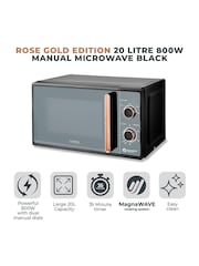 Tower Black Cavaletto 20L Manual Microwave - Image 2 of 8