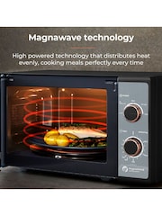 Tower Black Cavaletto 20L Manual Microwave - Image 6 of 8
