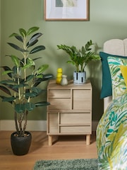 Green Artificial Large Rubber Plant - Image 3 of 5