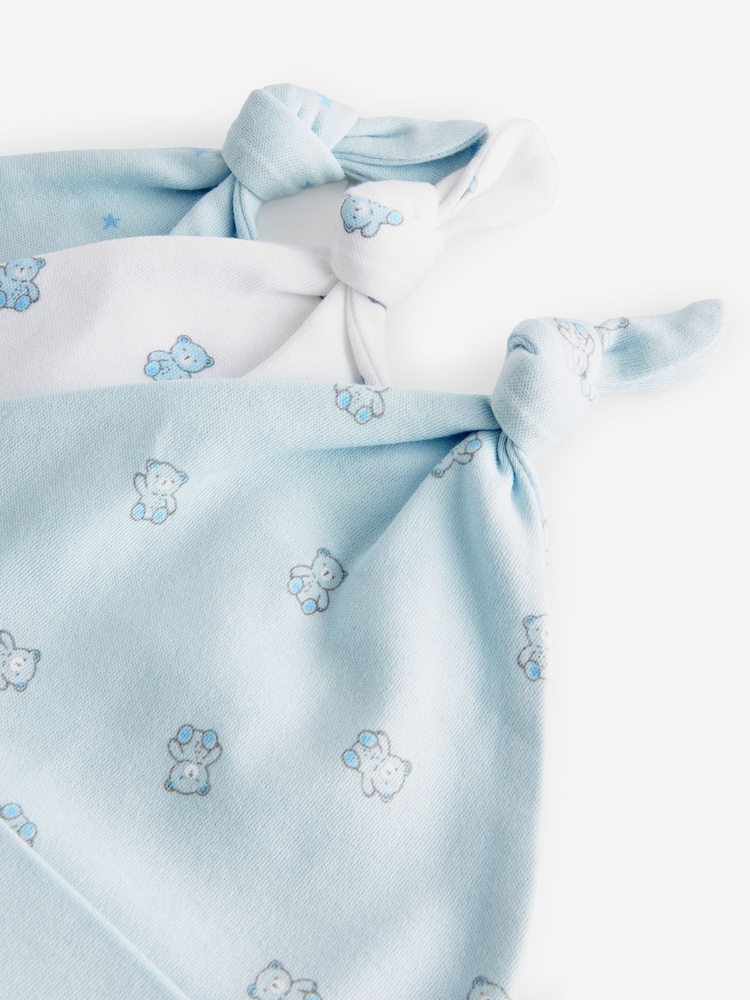 Blau/Weiß/Bär - Baby-Oberteil mit Krawatte aus 100 % Baumwolle im 3er-Pack (0–12 Monate) - Bild 5 von 5