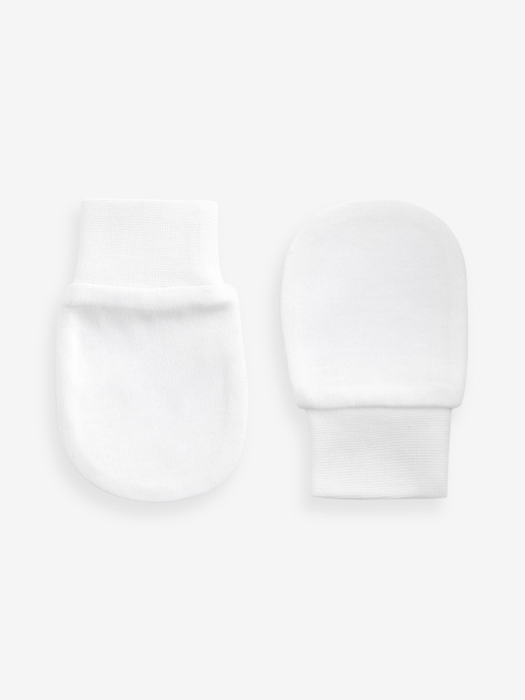 Weiß/Blau - Baby-Kratzfäustlinge im 3-er-Pack - Bild 3 von 3
