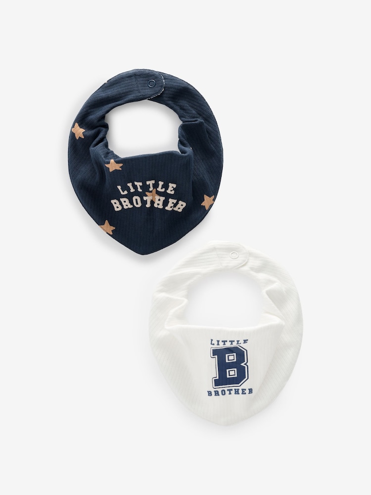 modra oblačila Little Brother - Družinski 100% bombažni BIBS 2 pak - Slika 1 iz 4 modra oblačila Little Brother - Družinski 100% bombažni BIBS 2 pak - Slika 1 iz 4