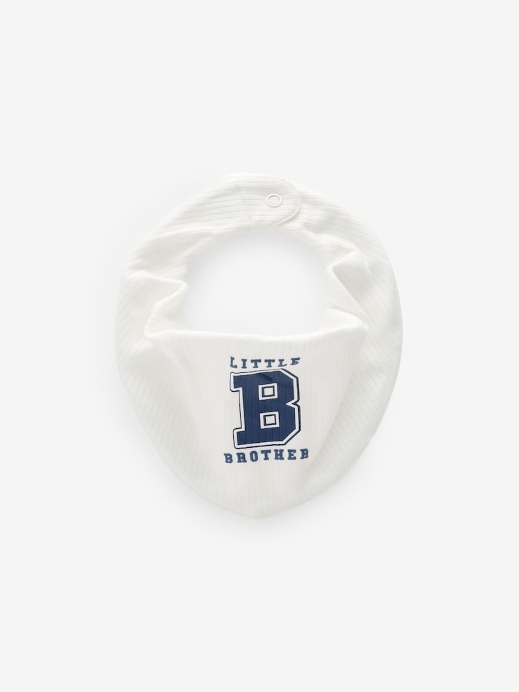 modra oblačila Little Brother - Družinski 100% bombažni BIBS 2 pak - Slika 2 iz 4 modra oblačila Little Brother - Družinski 100% bombažni BIBS 2 pak - Slika 2 iz 4