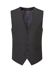 Skopes Black Chrome Romulus Sustainable Tailored Fit Suit Waistcoat - Image 3 of 4