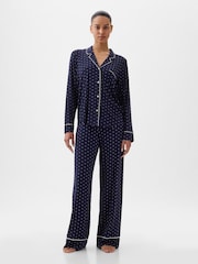 Gap Blue Poplin Pyjama Shirt - Image 1 of 3