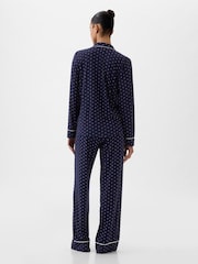 Gap Blue Poplin Pyjama Shirt - Image 2 of 3