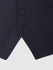 Skopes Blue Romulus Sustainable Tailored Fit Suit Waistcoat - Image 4 of 4