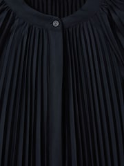 Reiss Navy/Blush Gabby Pleated Colourblock Mini Dress - Image 6 of 6