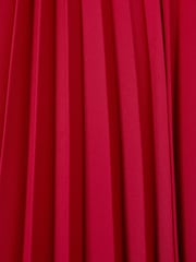 Reiss Coral Loreli Pleated Cape Sleeve Midi Dress - Image 5 of 5