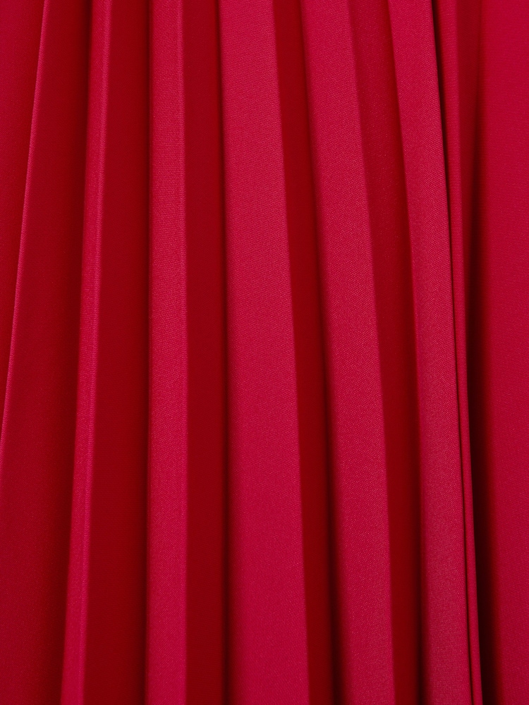 Reiss Coral Loreli Pleated Cape Sleeve Midi Dress - Image 5 of 5