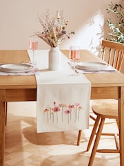 Catherine Lansfield 4 Pack Natural Harvest Flowers 100% Cotton Table Placemats - Image 1 of 3