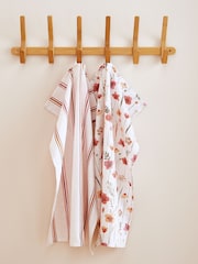 Catherine Lansfield Natural Harvest Flowers 100% Cotton Kitchen Tea Towels - Image 1 of 3