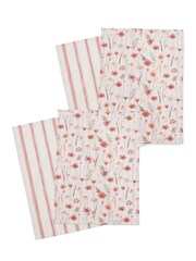 Catherine Lansfield Natural Harvest Flowers 100% Cotton Kitchen Tea Towels - Image 3 of 3